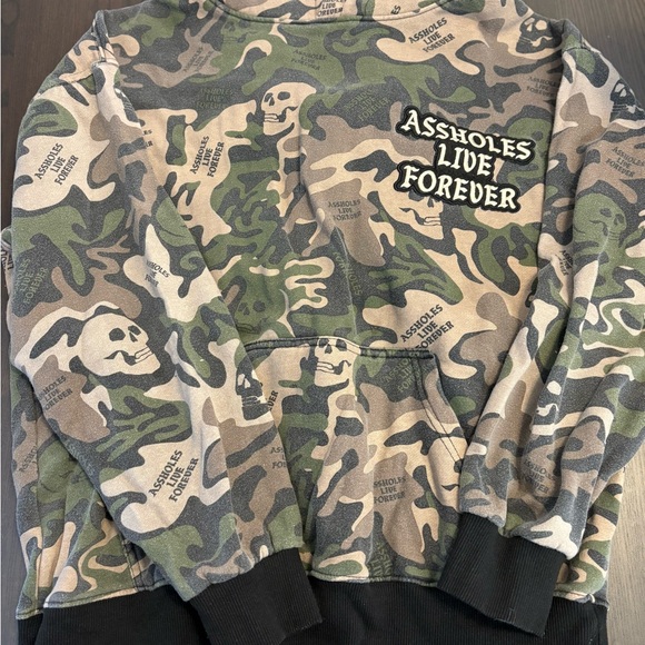 assholes live forever Other - Camo Graphic Hoodie